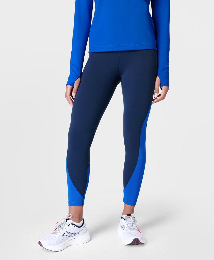 Sweaty Betty Power 7'8 Workout Colour Curve Leggings Navy Blue Xxl