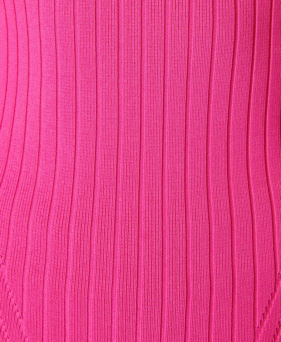 Cutaway Knitted Top Sb9476 Punk-Pink