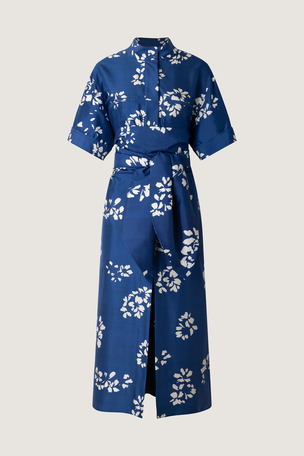 Dress Andora 1424 Bleu-Ecru