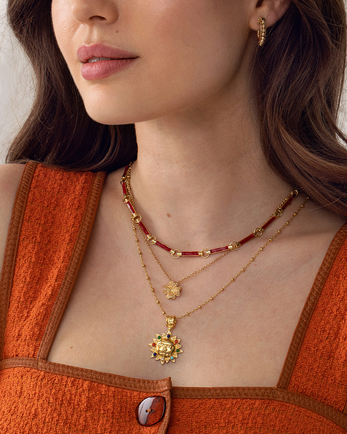 Necklace Carmenta Neck Red