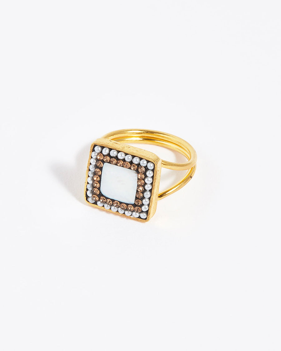Ring Square Baroque Gold