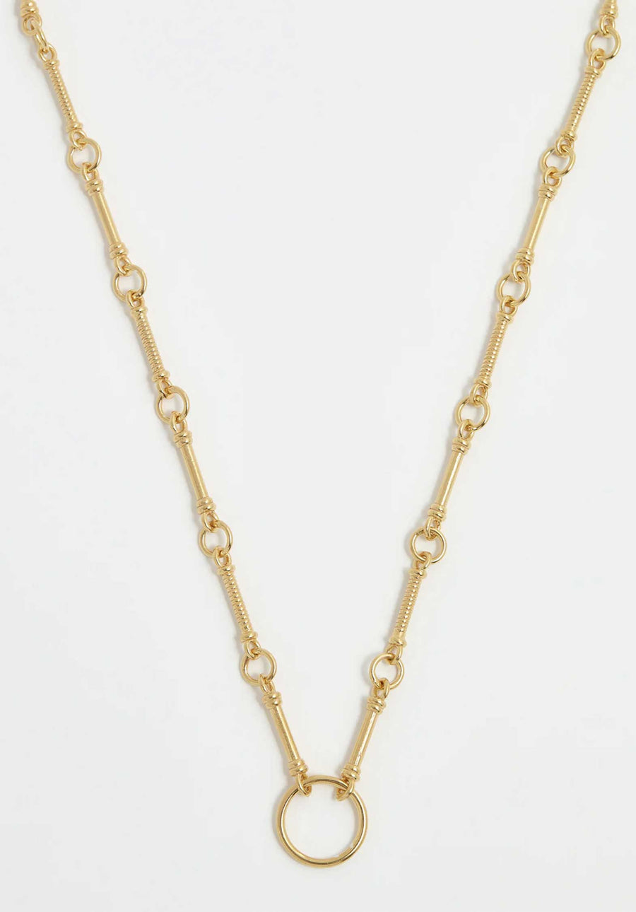 Women's Louis Vuitton High End Essential V Yellow Gold Plated LV@RIO Pendant  Necklace For Sale