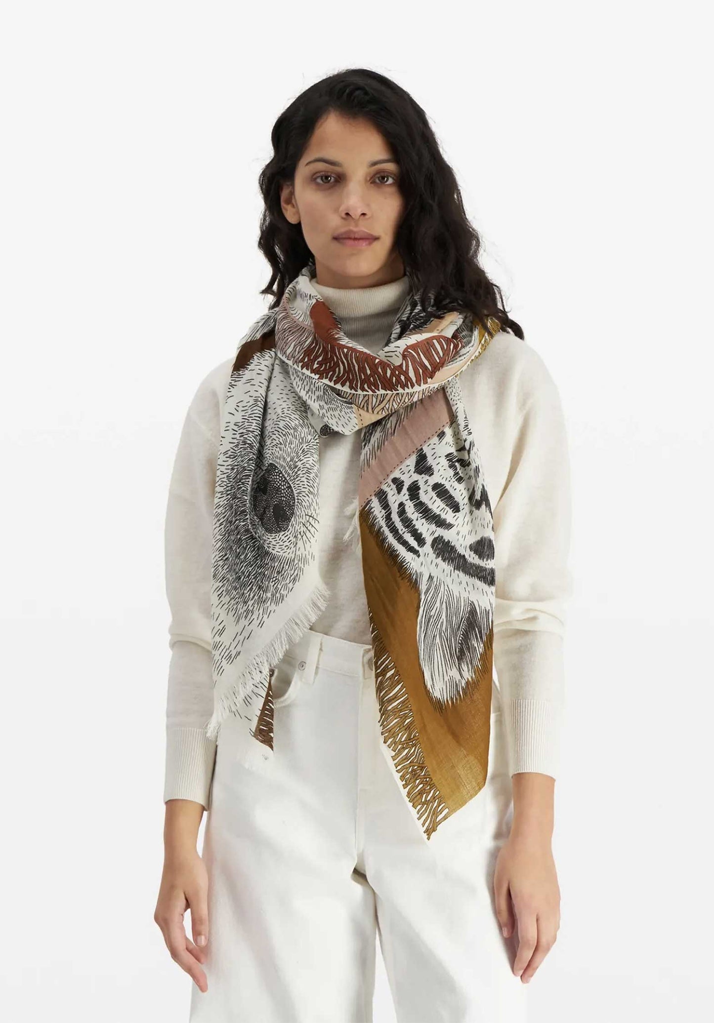 Scarf Et18fr02 Natural
