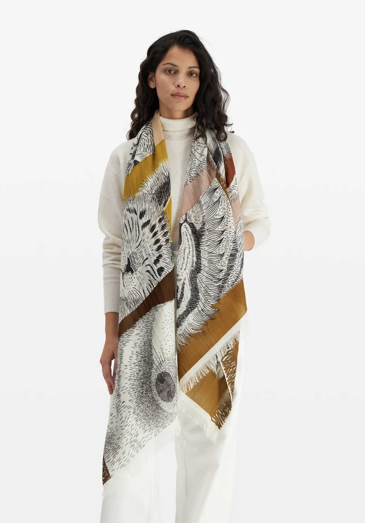 Scarf Et18fr02 Natural