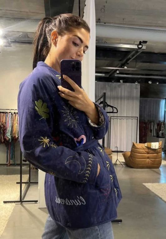 Kimono Lala Navy-Blazer