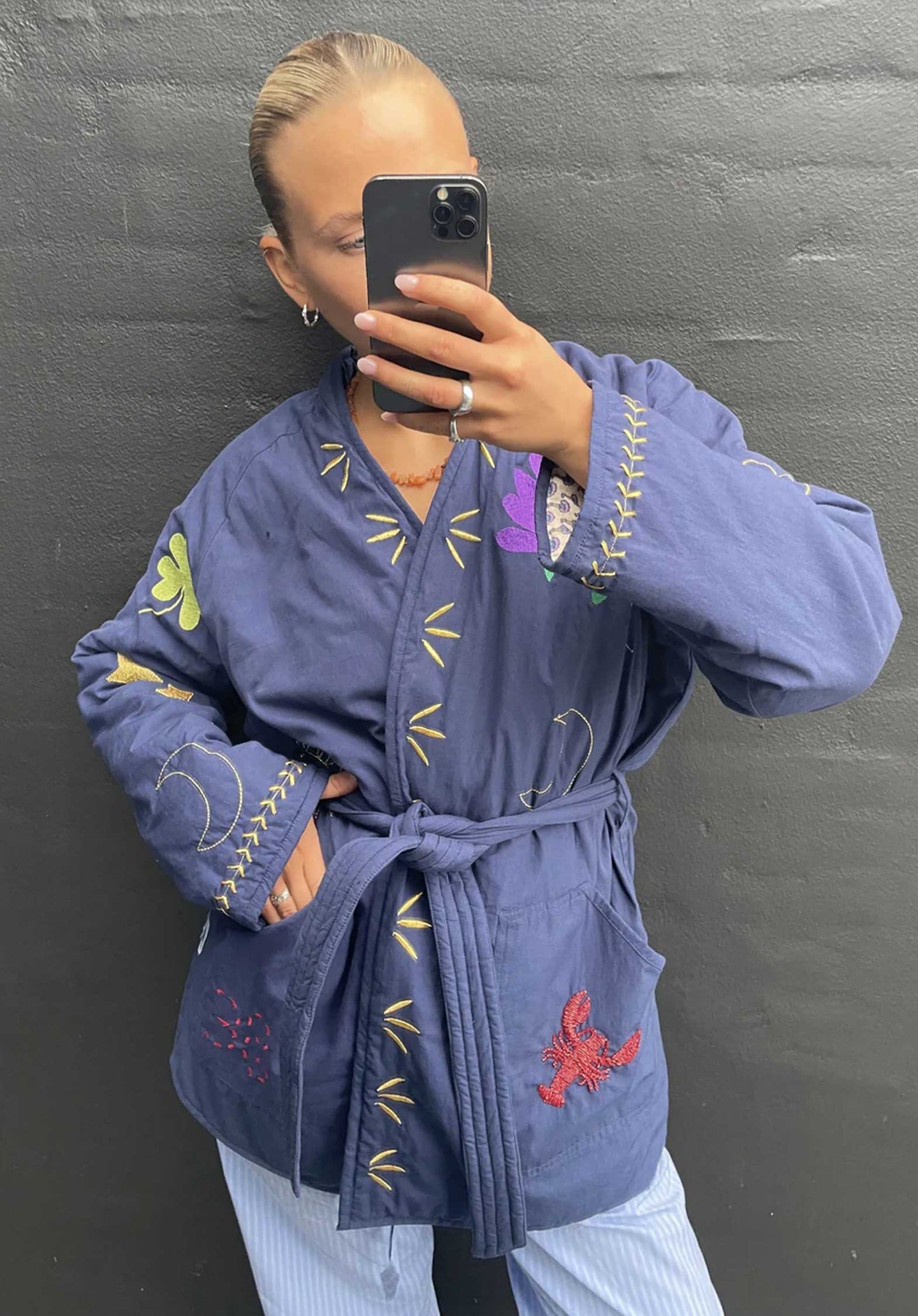 Kimono Se1173 Lala Navy-Blazer