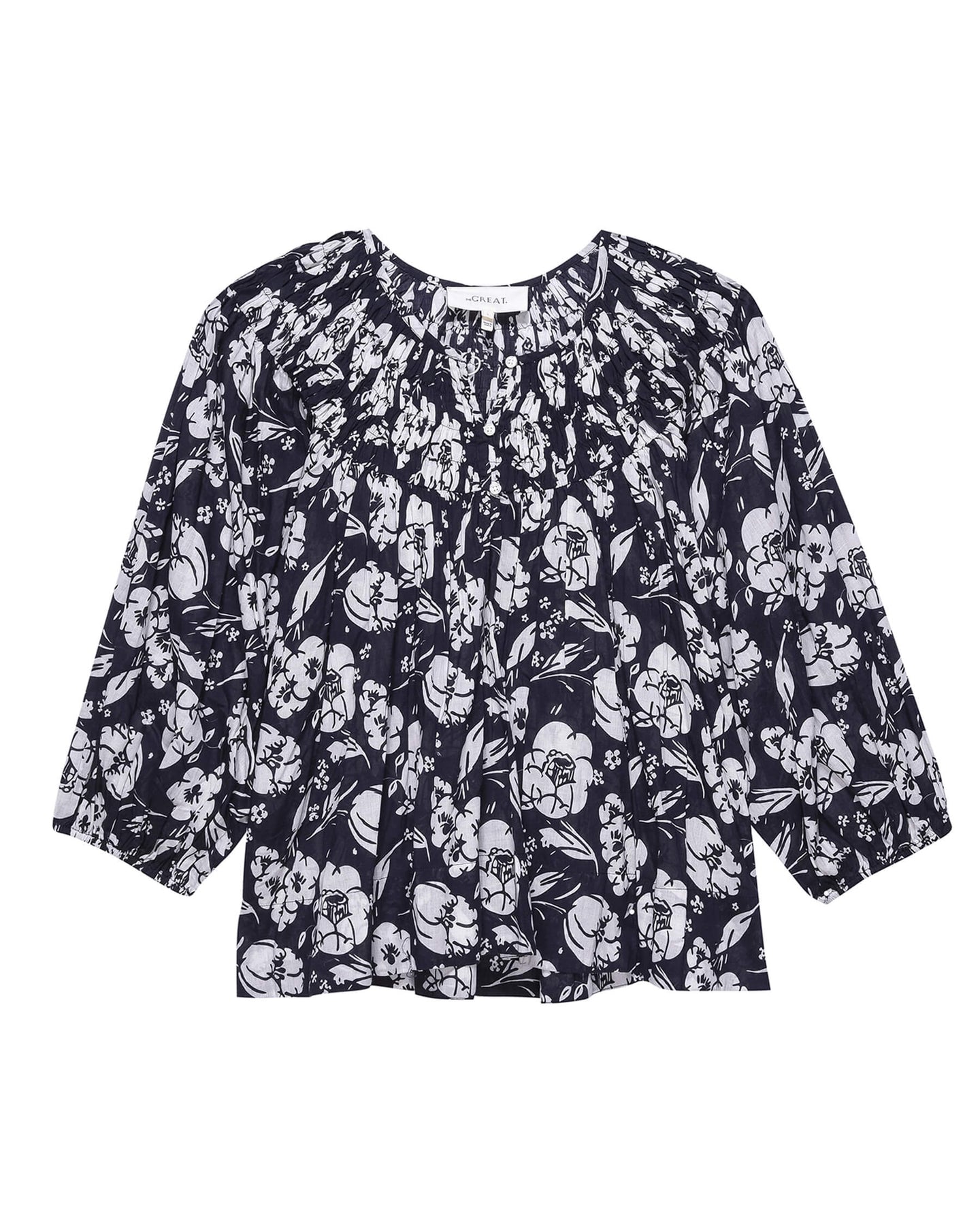 Blouse The Swift Top Navy-Whisper-Floral