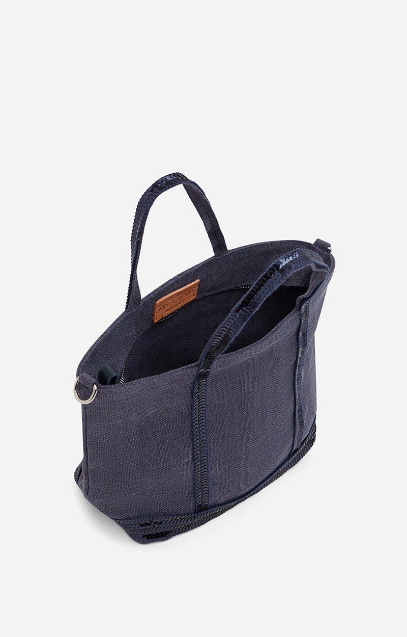 Mini Bag Linen Cabas Xs Ve31-v40410 Denim