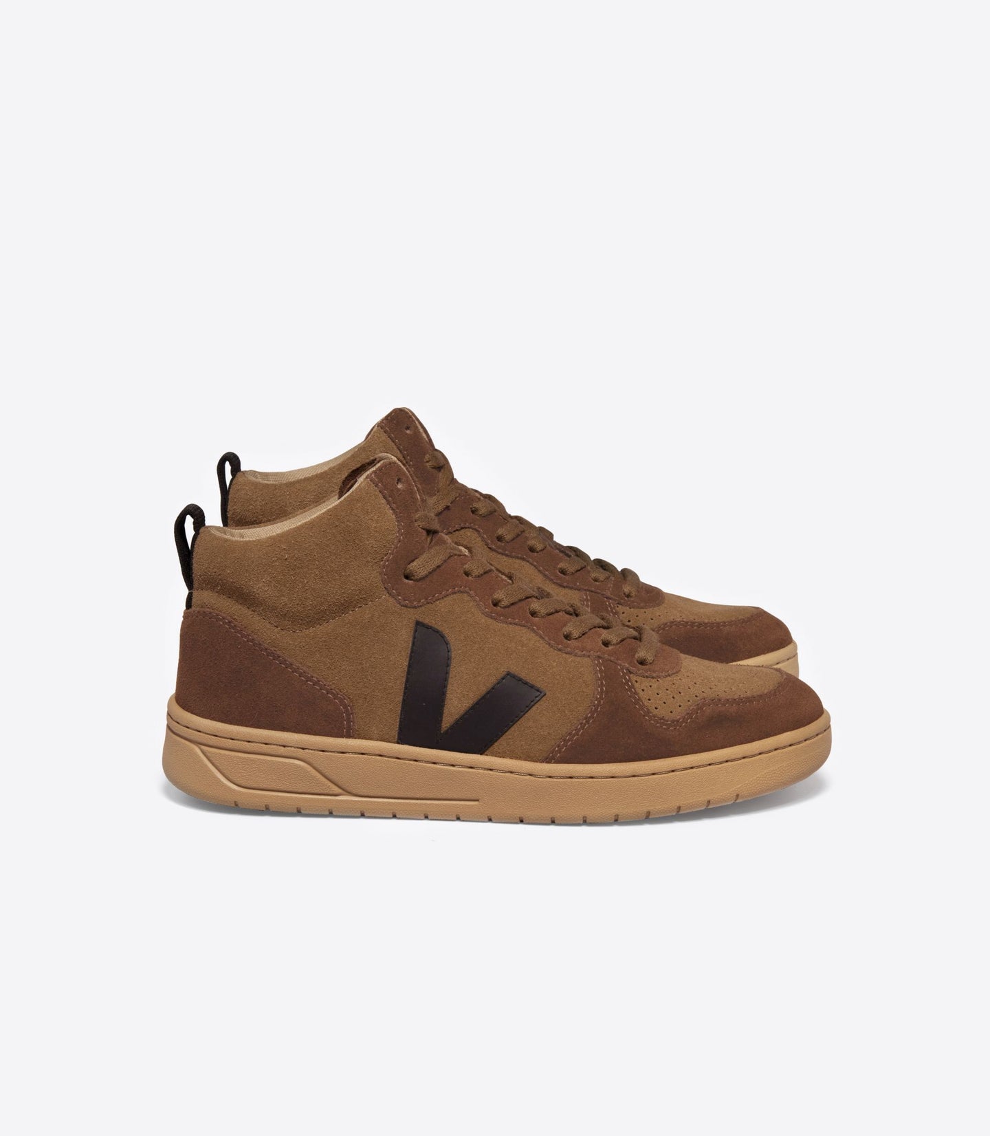 Sneaker V-15 Suede Vq0303310 Brown-Black