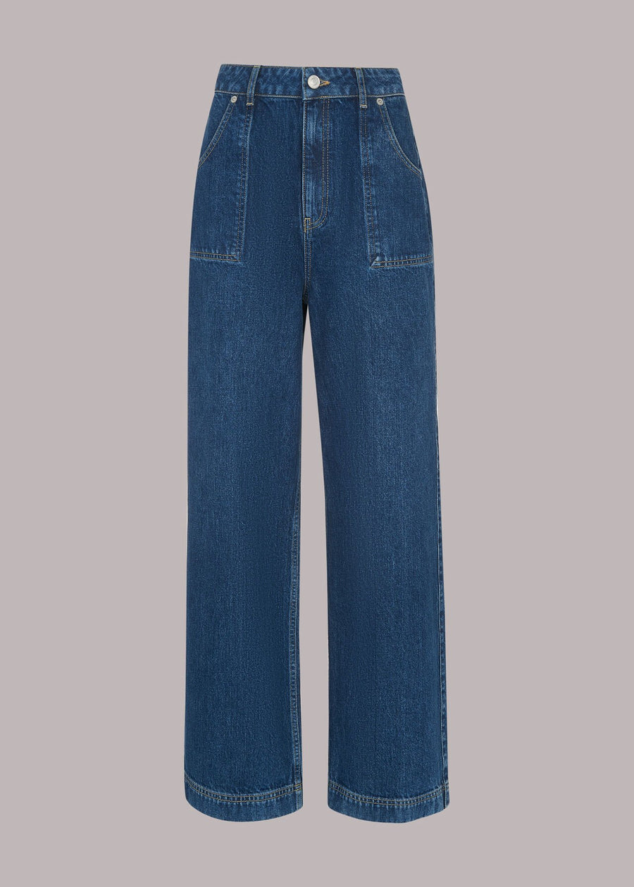 Denim Patchwork Jean, WHISTLES