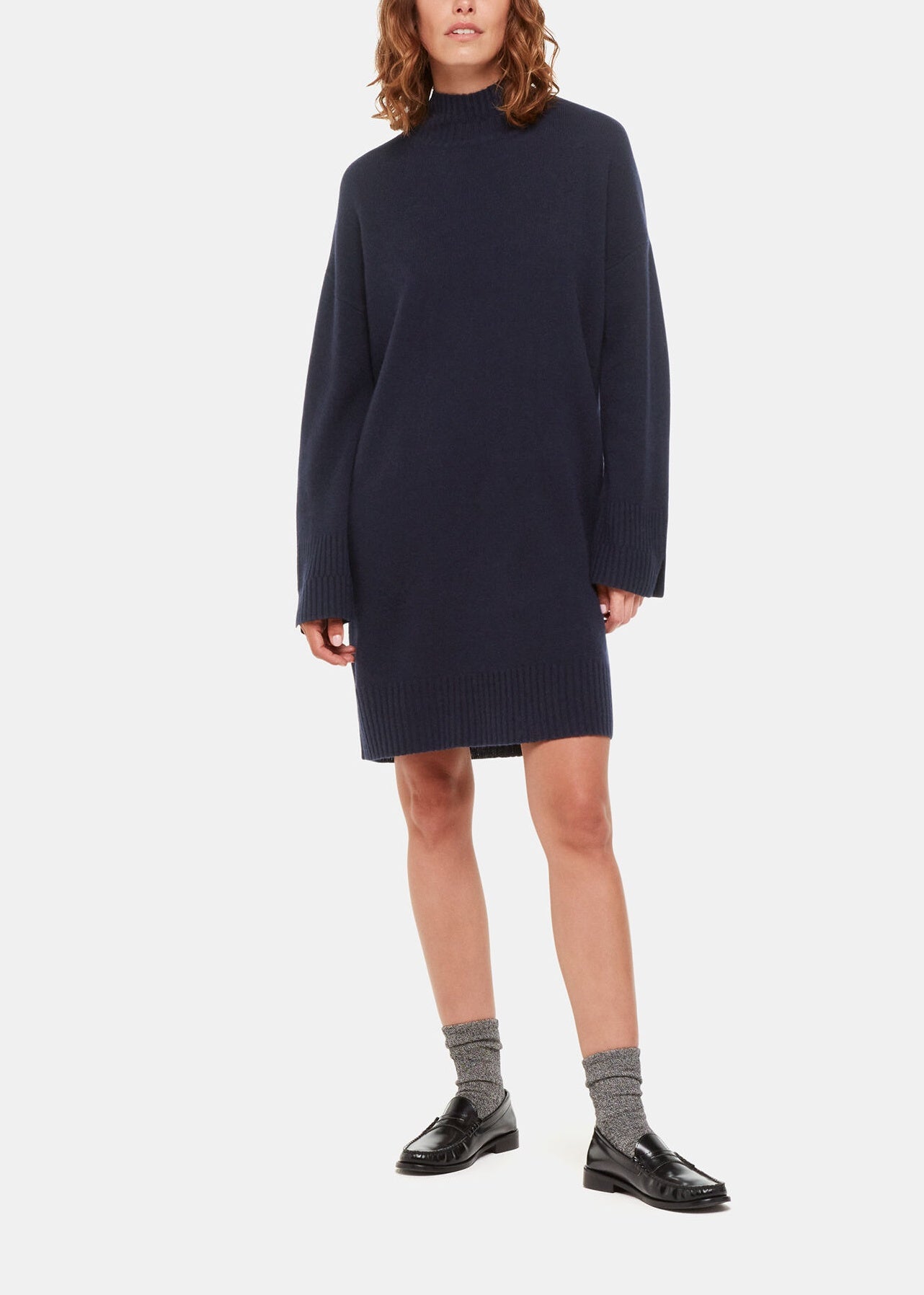 Amelia Wool Knitted Dress 37266 Navy