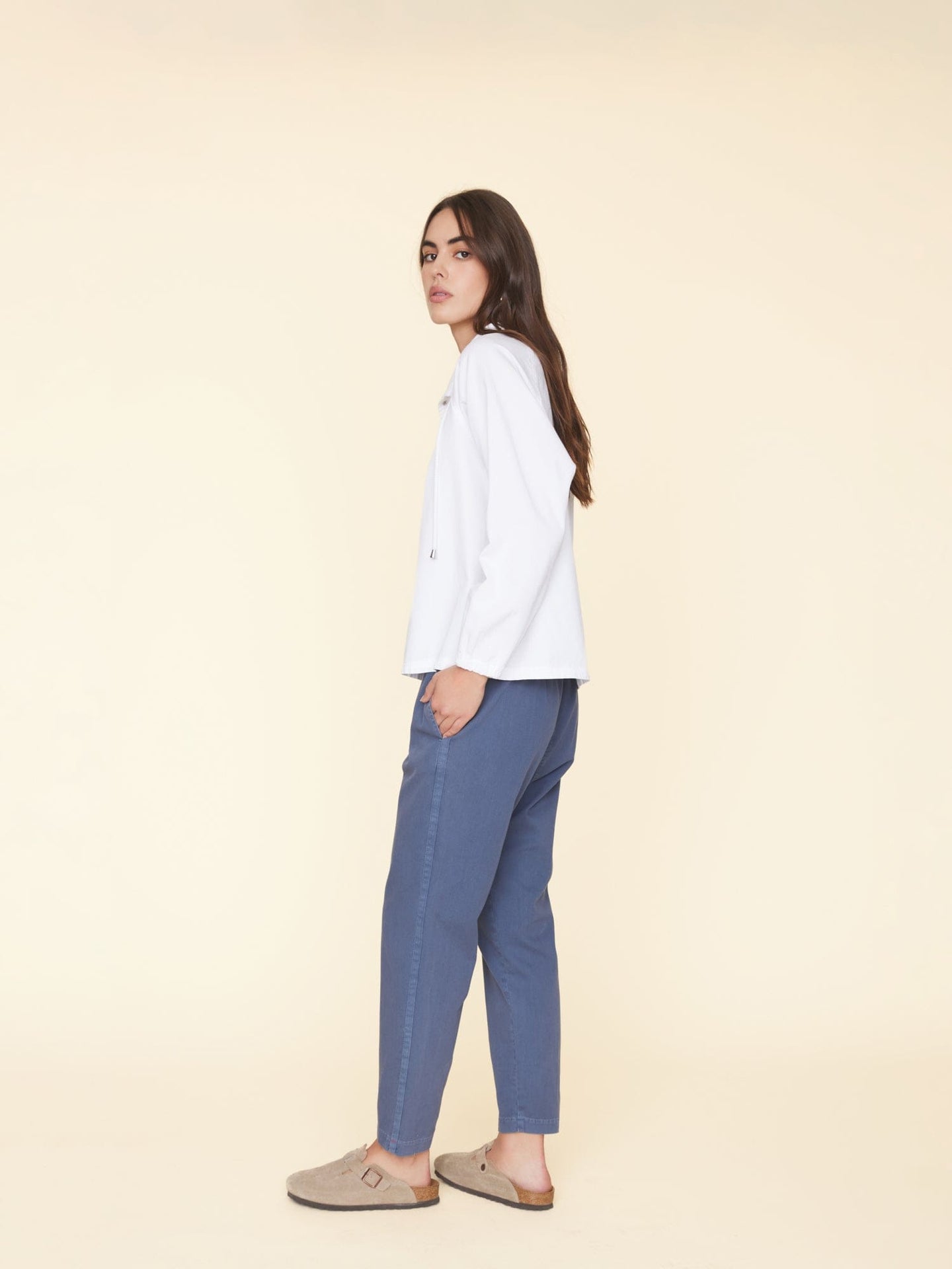 Pants Rex Pant Washed-Bleu