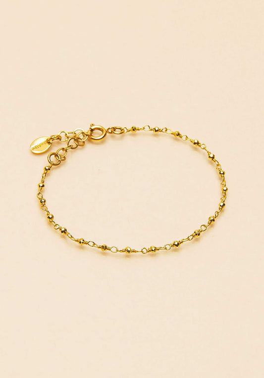 Bracelet Bripd Pyrite-Doree