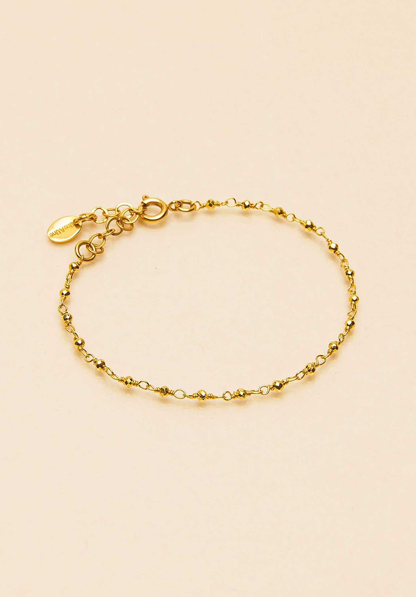 Bracelet  Bripd Pyrite-Doree