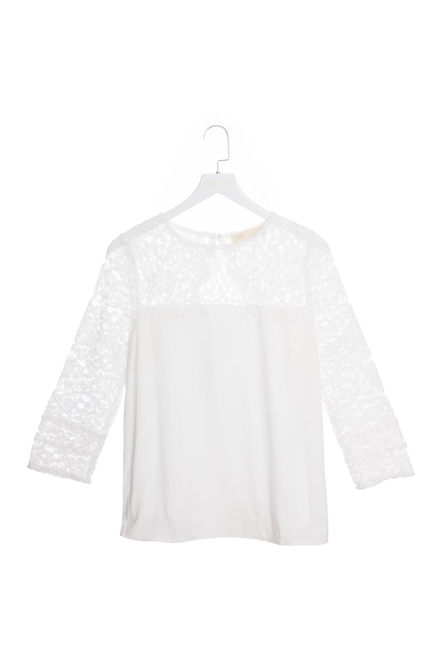 Guipure Lace Long-sleeved Blouse