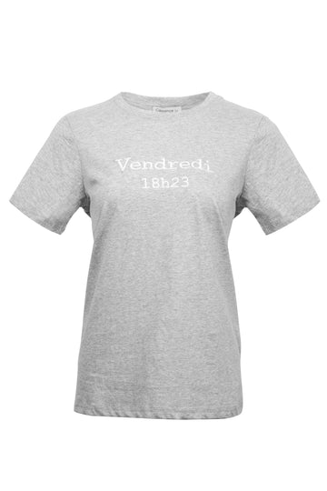 Text Embroidered T-shirt