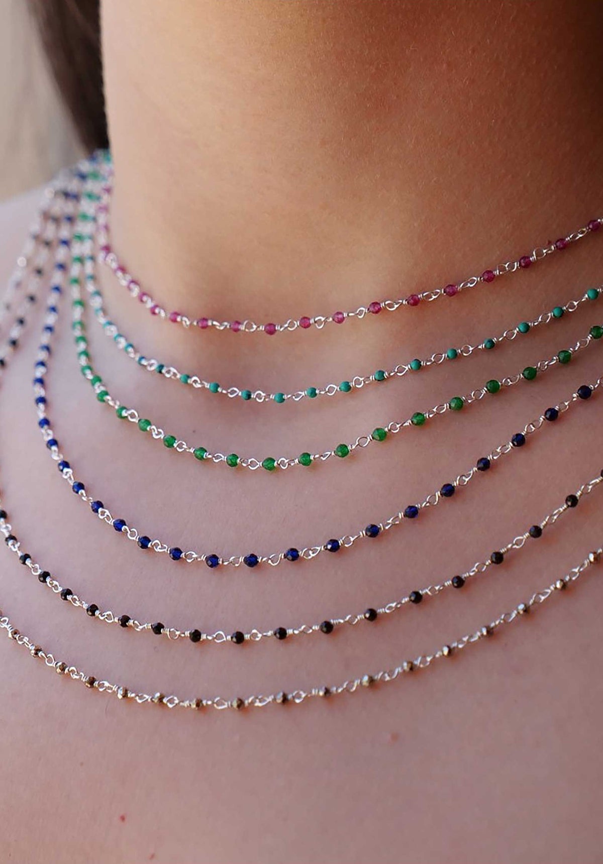 UNE A UNE | Ciafr Necklace - Raspberry Framboise