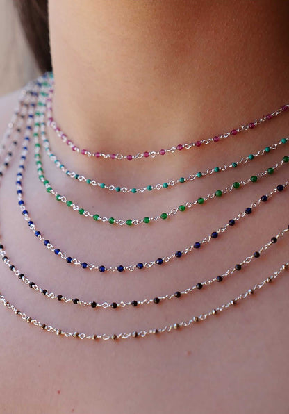UNE A UNE | Ciafr Necklace - Raspberry Framboise
