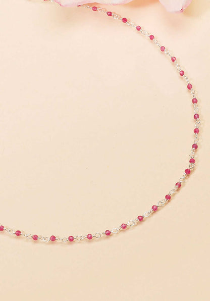 UNE A UNE | Ciafr Necklace - Raspberry Framboise