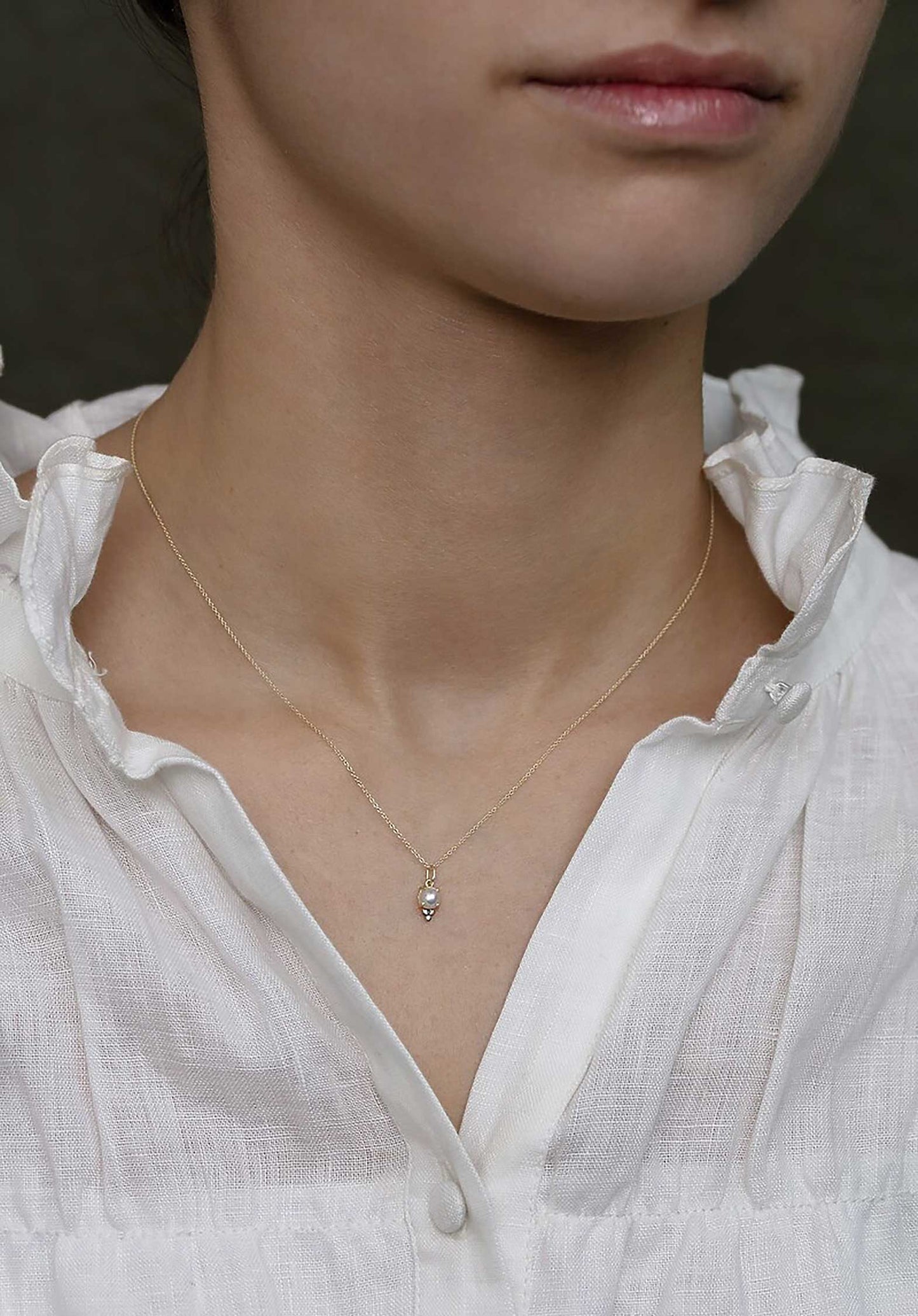 Necklace Doddie Gold-14k-Pearl