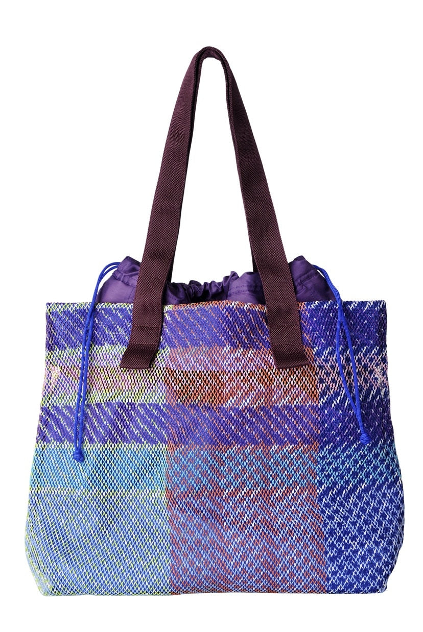 Mesh Tote Bag With Drawstring