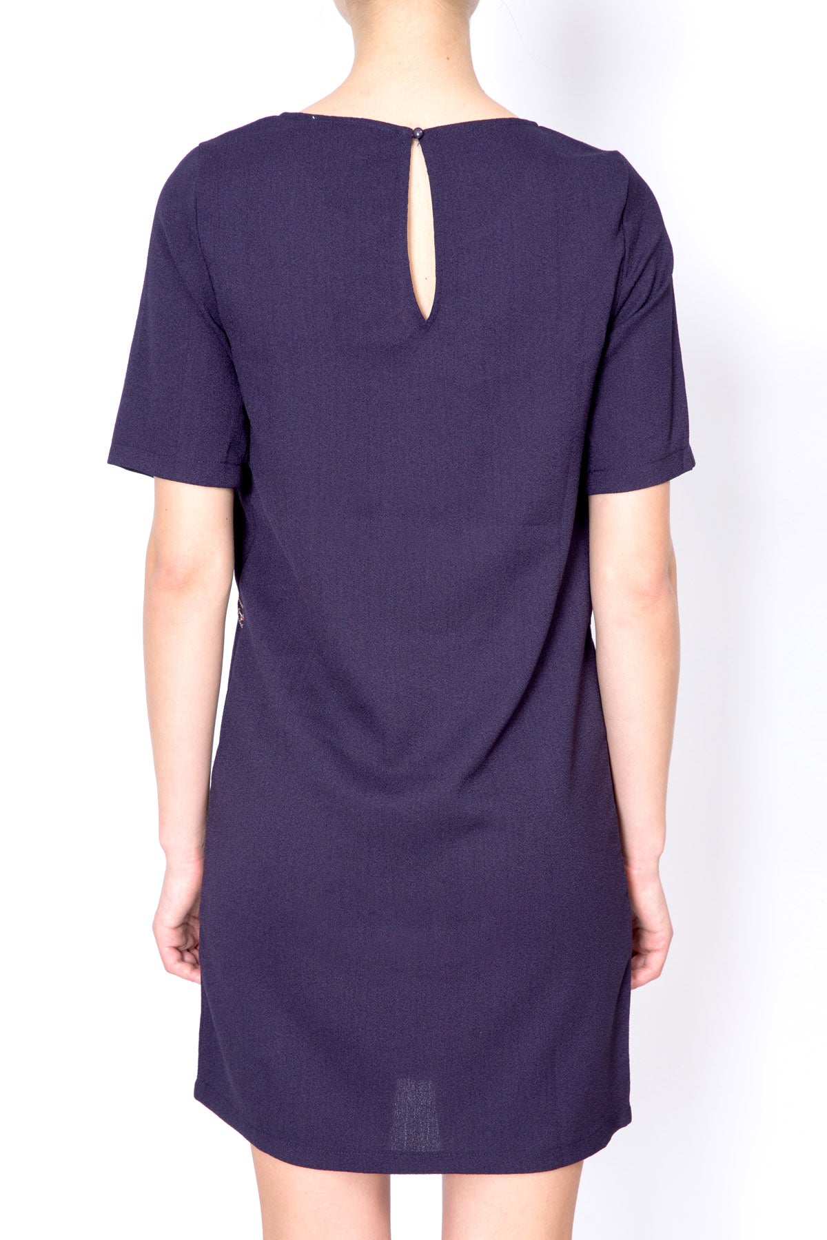Embroidered Shift Dress