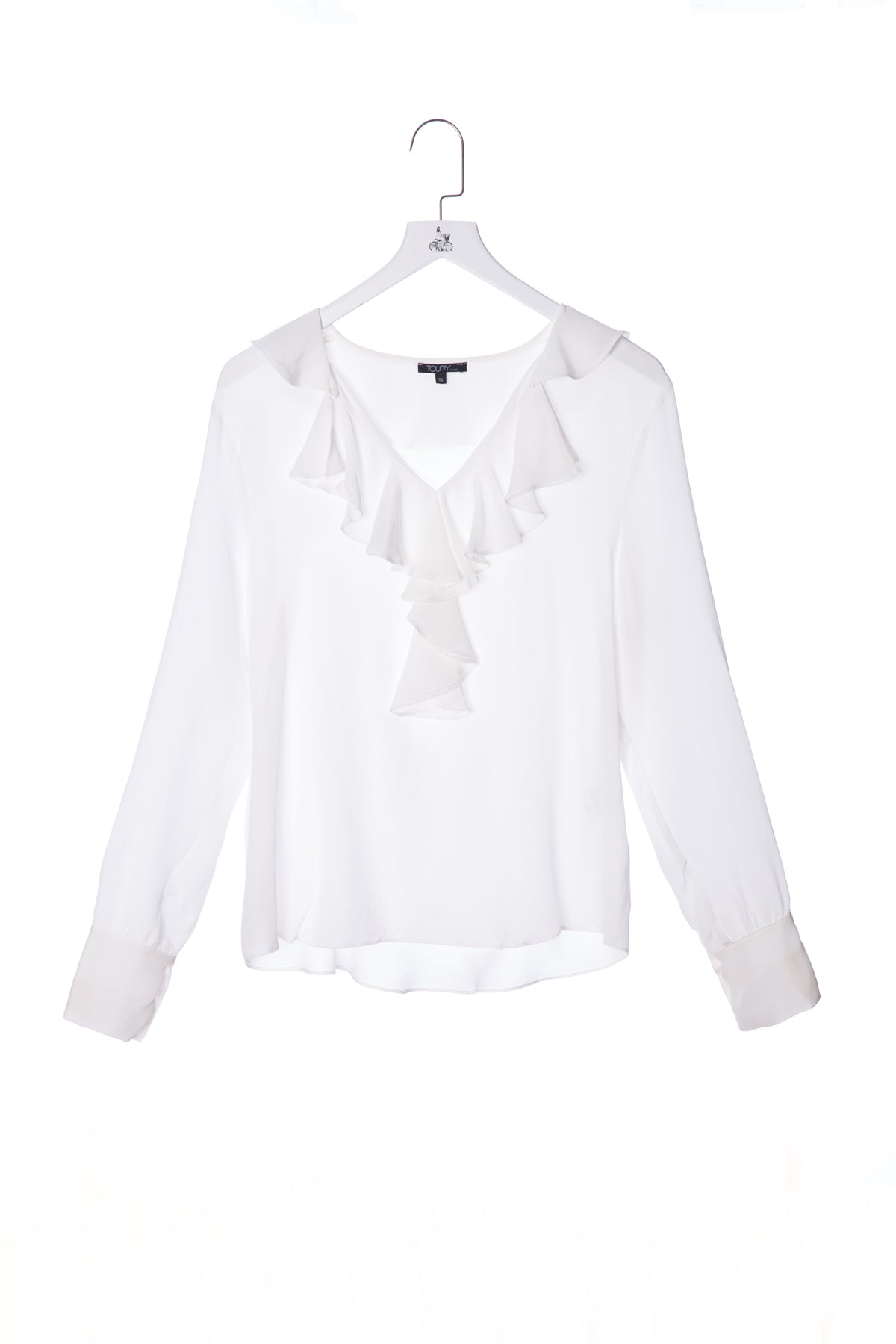 Ruffled Silk Top