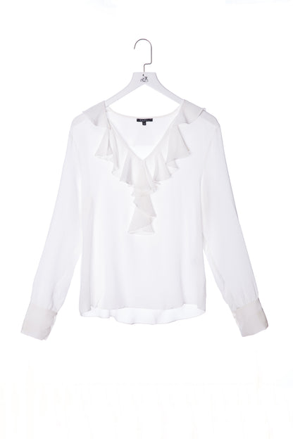 Ruffled Silk Top