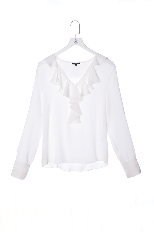 Ruffled Silk Top