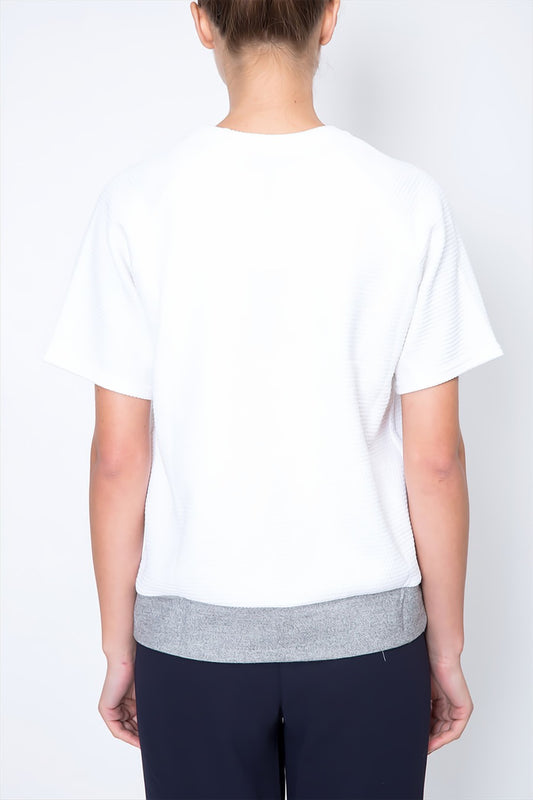 Contrast Panel T-shirt