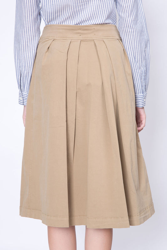 Wrap midi skirt