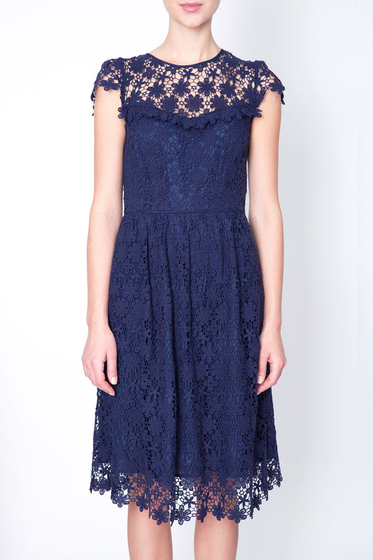 Crochet-Panelled Dress