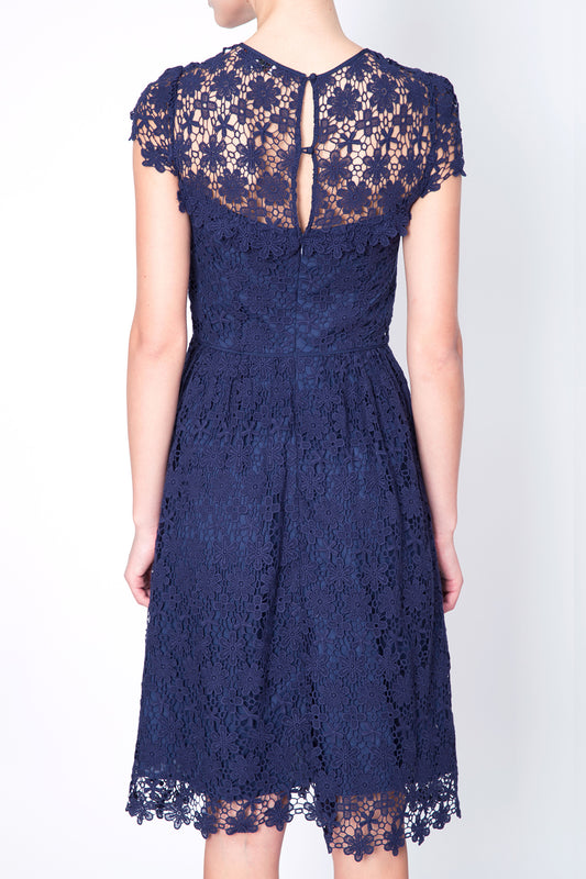 Crochet-Panelled Dress
