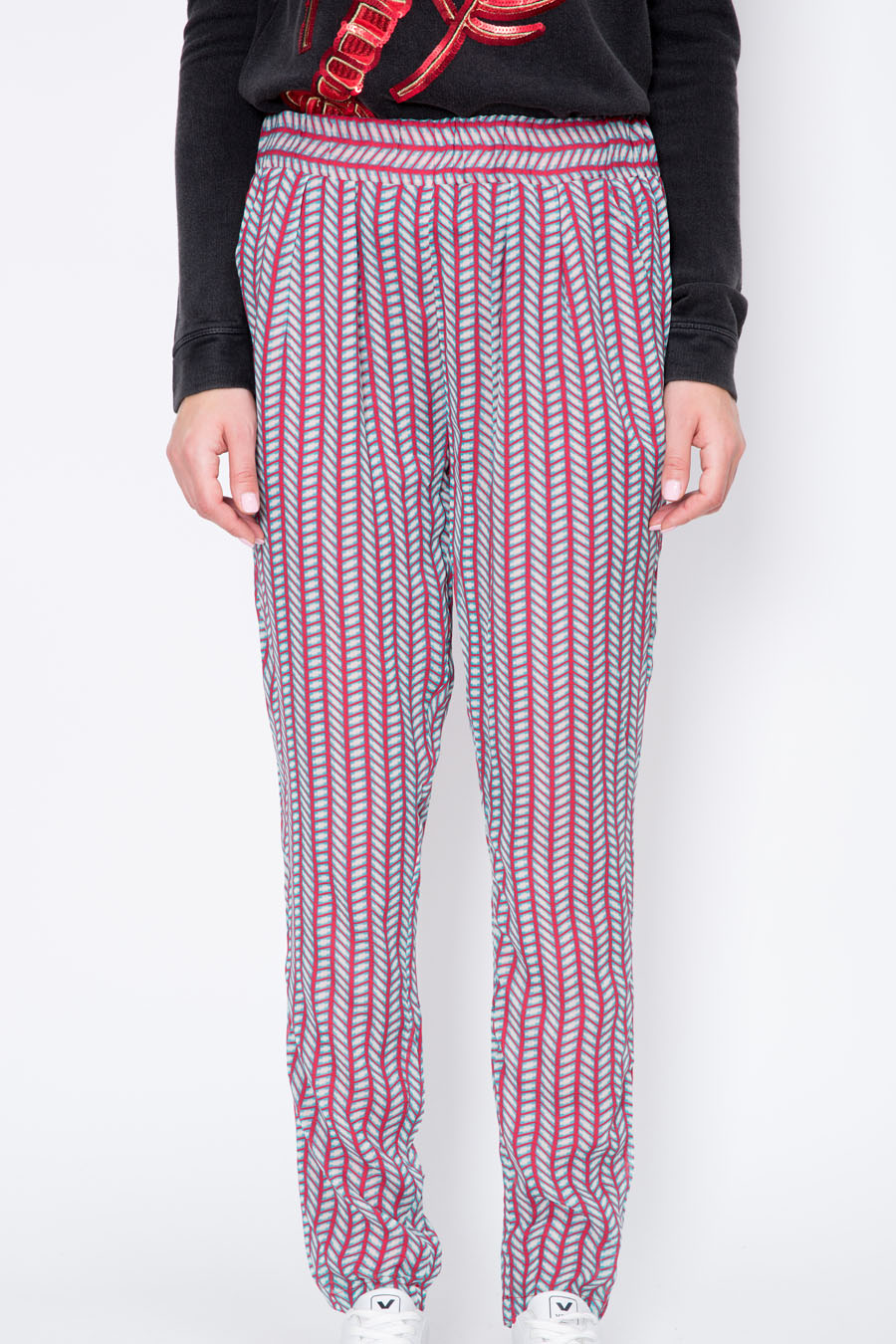 Straight Leg Crepe Pants