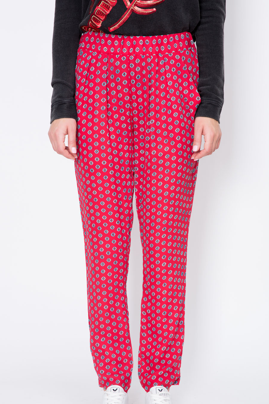 Straight Leg Crepe Pants