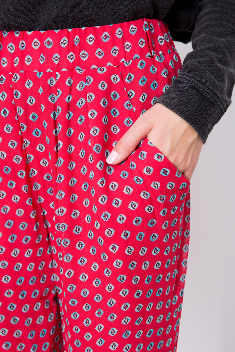 Straight Leg Crepe Pants