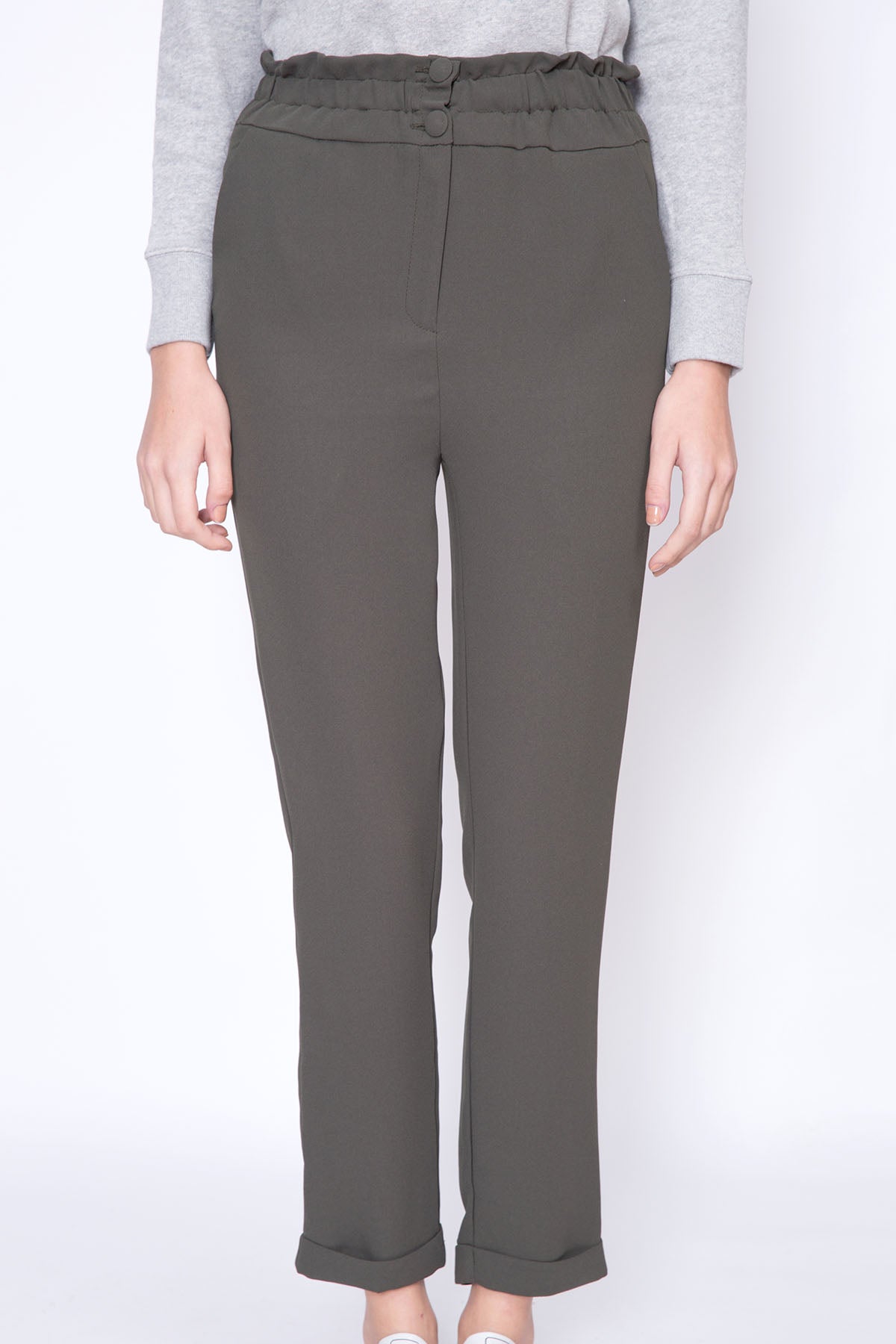 High Waist Tampered Pants