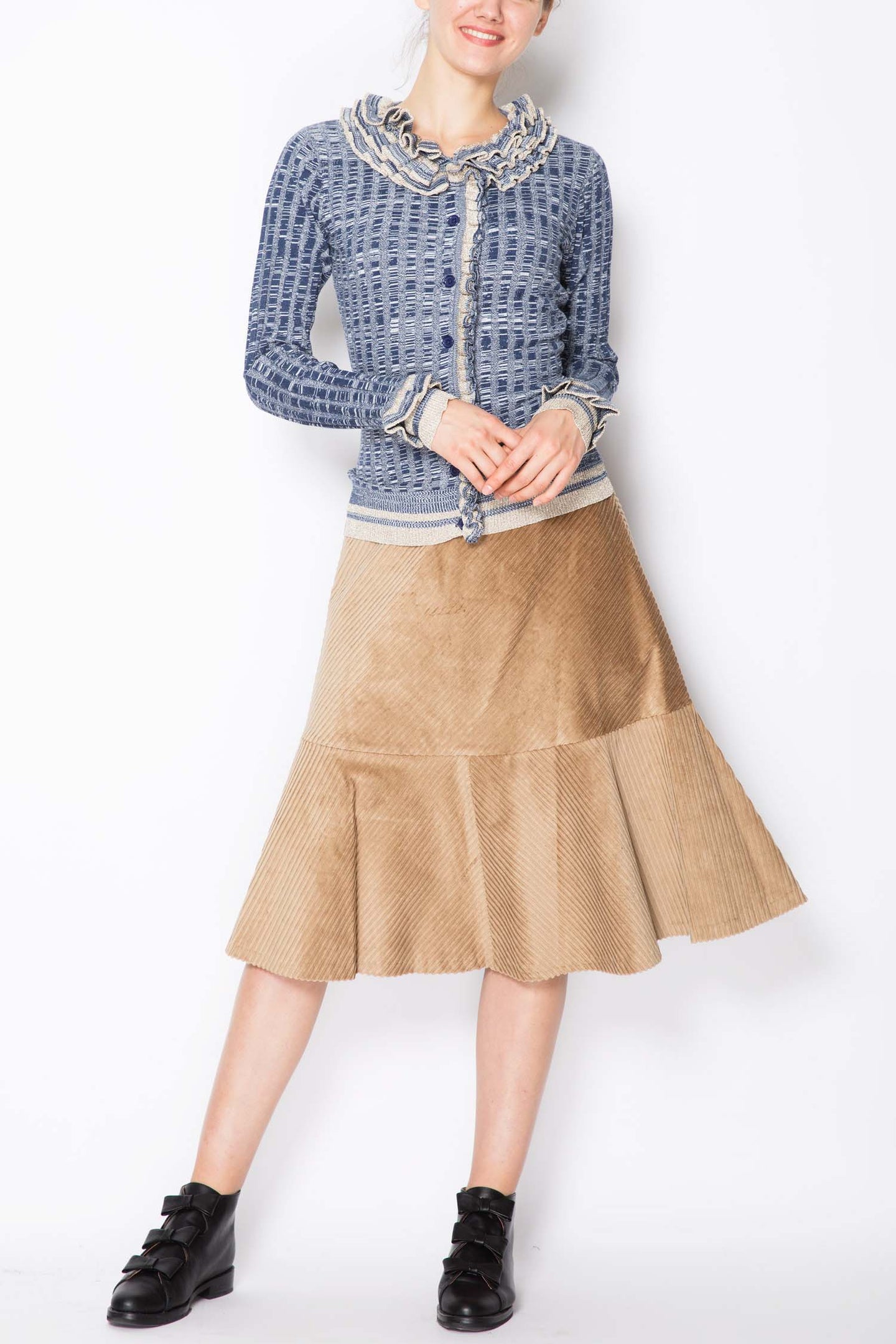 Ruffled Midi Skirt