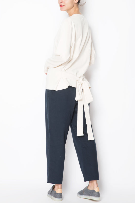 Long-sleeved Tied Tunic