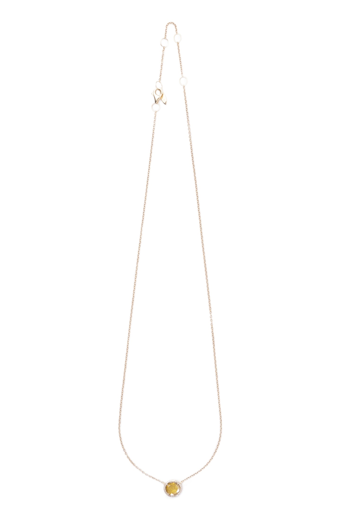 14K Diamond Slice Necklace - RUE MADAME | BOUTIQUE PARISIENNE