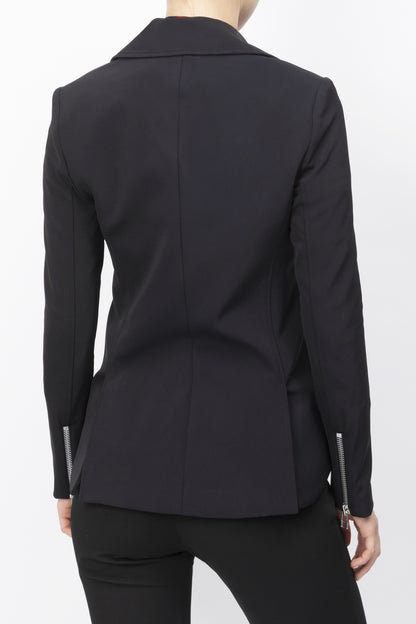 Asymmetric Biker Jacket - RUE MADAME | BOUTIQUE PARISIENNE