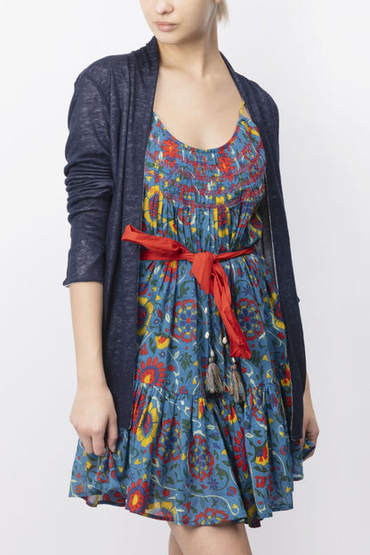 Linen Blend Knit Jacket