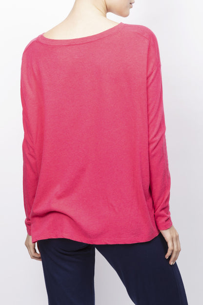 Long Sleeved Cotton And Cashmere T-shirt