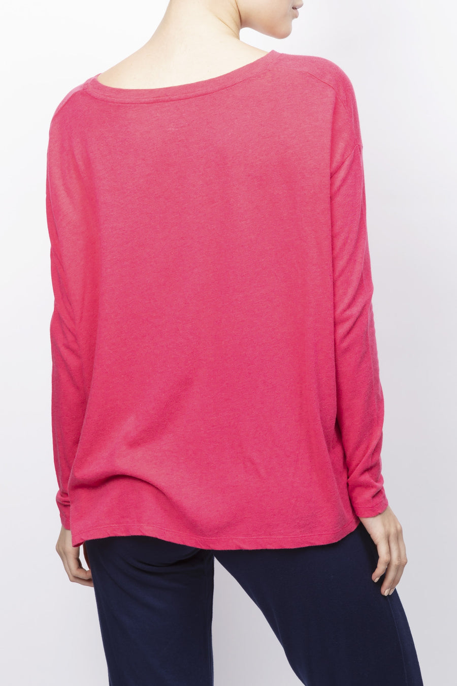 Long Sleeved Cotton And Cashmere T-shirt
