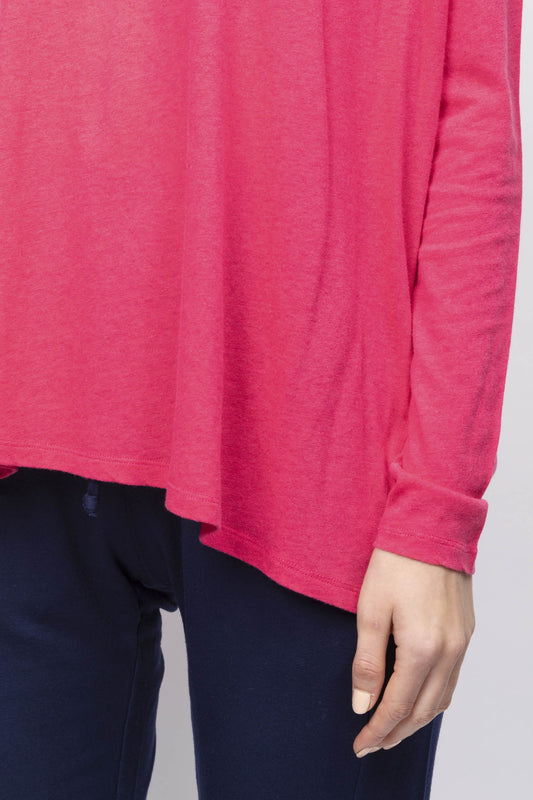Long Sleeved Cotton And Cashmere T-shirt