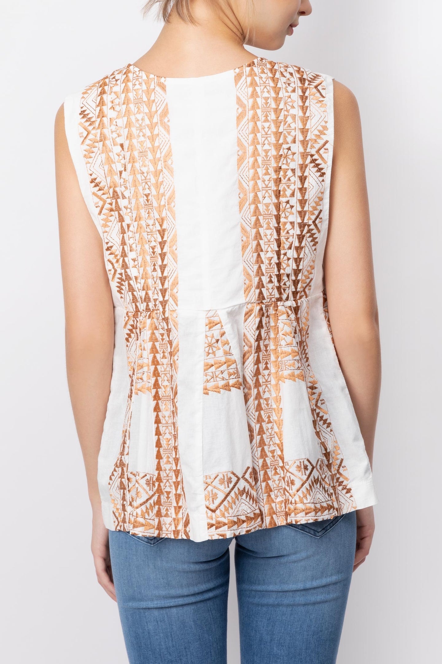 Tiered Embroidery Top