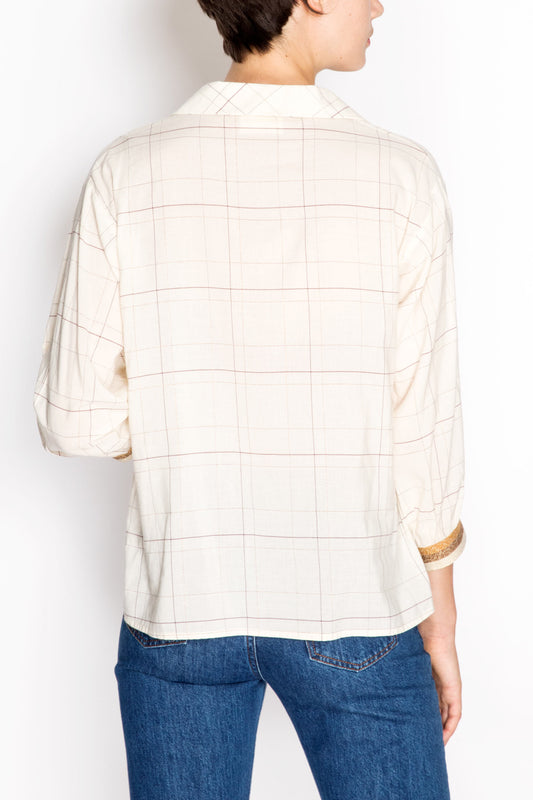 Checkered Shirt With Ribbed Cuffs