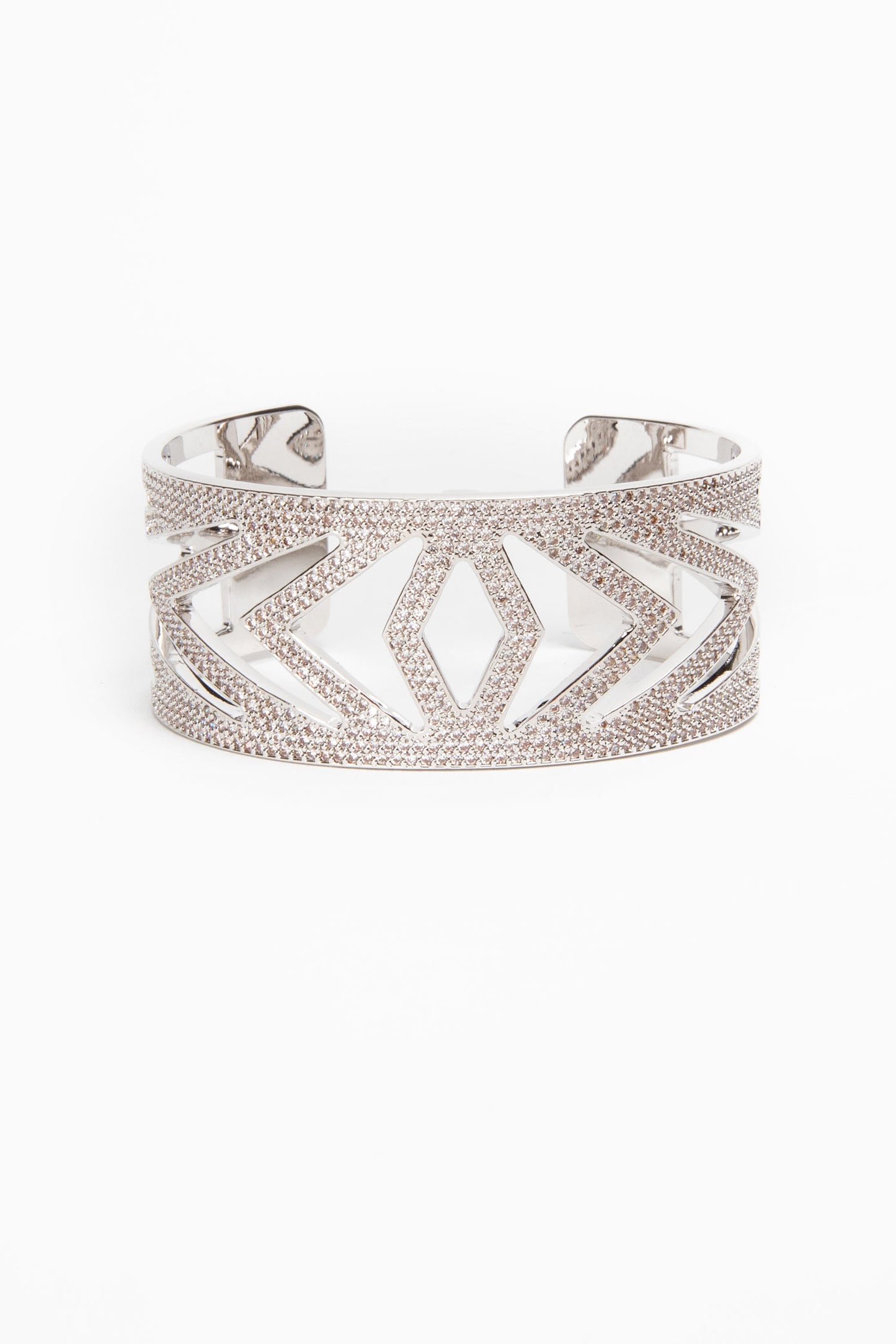 Chevrons Bejeweled Cuff