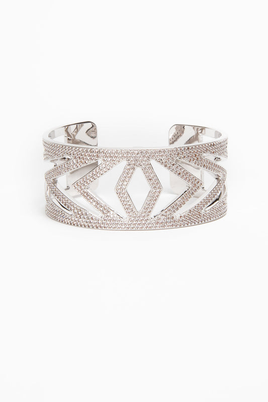 Chevrons Bejeweled Cuff