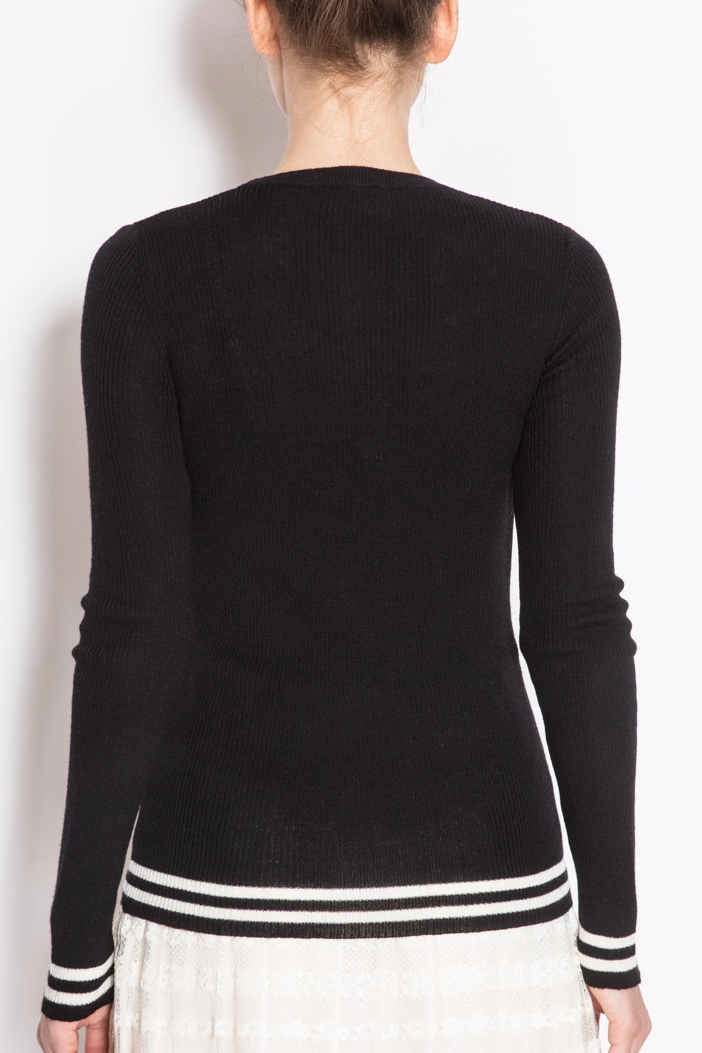 Banded Long-sleeve Pullover